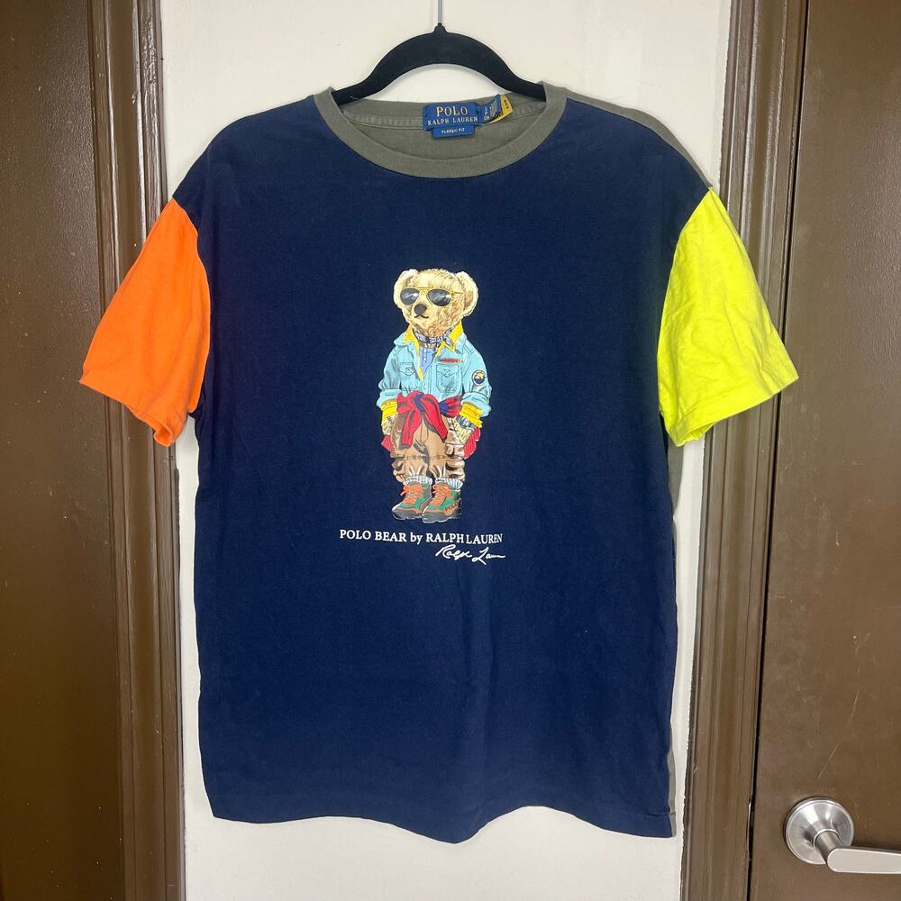 Polo Ralph Lauren Polo Bear Colorblock Graphic Tee S Preppy Streetwear